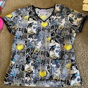 Womens SpongeBob SquarePants Scrub Top